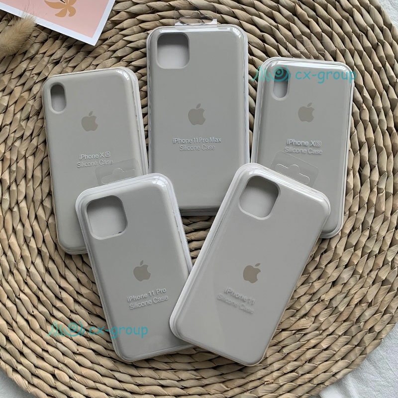 {Phiên bản tốt nhất, chất lượng tốt nhất} Ốp lưng silicon màu xám đá cho Iphone Se2 Ip11 Pro Max Iphone 6s 7plus 8p I6