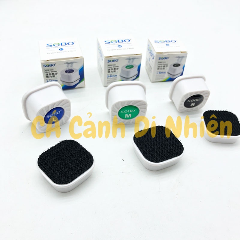 Dụng cụ lau kiếng cho hồ cá mini bằng nam châm SOBO size S M L