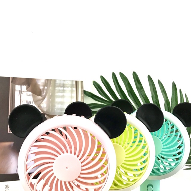 Quạt Mini Cầm Tay Funny F-666 Nhiều Màu Hình Gấu Trúc, Quạt Sạc Tích Điện , Chế Độ Mát Cực Mạnh, Có Đèn Bắt Mắt | BigBuy360 - bigbuy360.vn