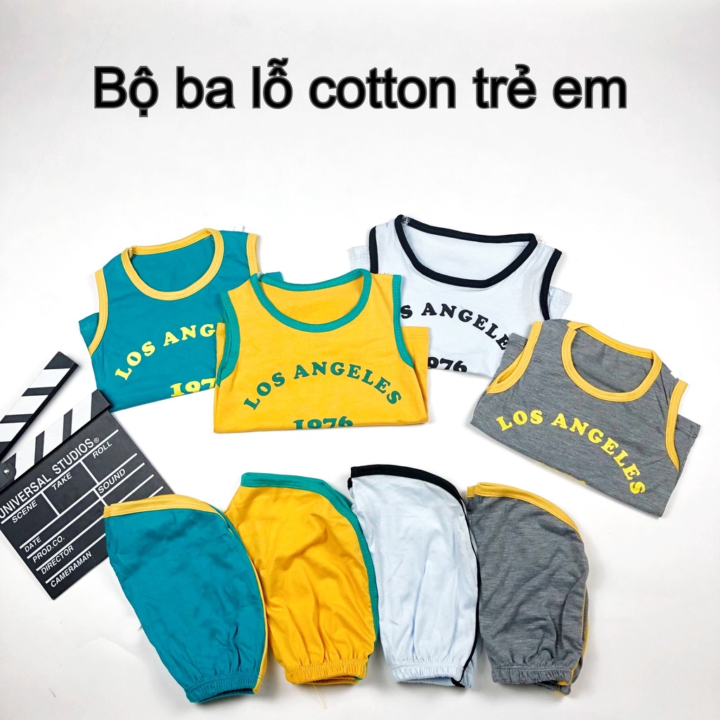 Đồ bộ bé trai và đồ bộ bé gái 8-18kg AM726 - Bộ quần áo ba lỗ chạy viền TTR223