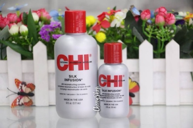[Hàng USA] Tinh dầu dưỡng tóc dành cho tóc khô khó vào nếp CHI Silk Infusion (59ml/177ml) | BigBuy360 - bigbuy360.vn