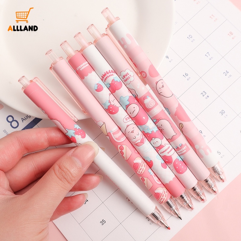 1 Bút Bi / Bút Mực Đen Ngòi 0.5mm Hình Khủng Long Nhỏ Dễ Thương Cho Học Sinh
