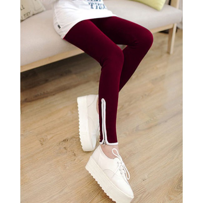 Quần Legging Phối Dây Kéo