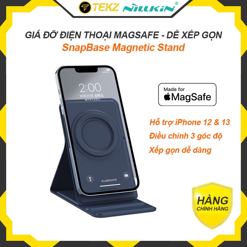 Giá Đỡ Điện Thoại NILLKIN SnapBase Magnetic Stand Hỗ Trợ MagSafe, Dễ Dàng Xếp Gọn, Thay Đổi Góc Độ Linh Hoạt