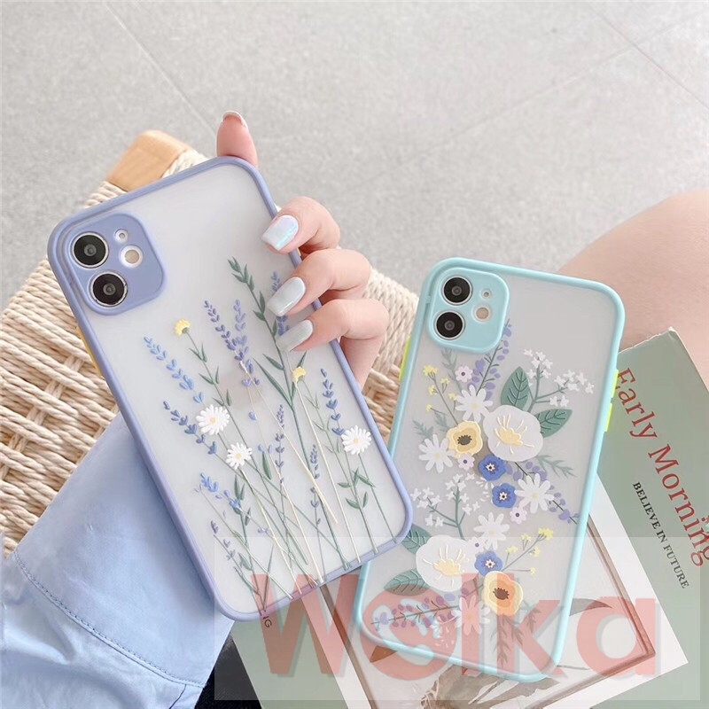 Ốp điện thoại TPU dẻo có tấm bảo vệ camera hình hoa oải hương cho IPHONE 11 PRO MAX 8 7 PLUS 6 6S PLUS X XS MAX XR SE 2020 iPhone 12 Pro Max 12Mini | BigBuy360 - bigbuy360.vn