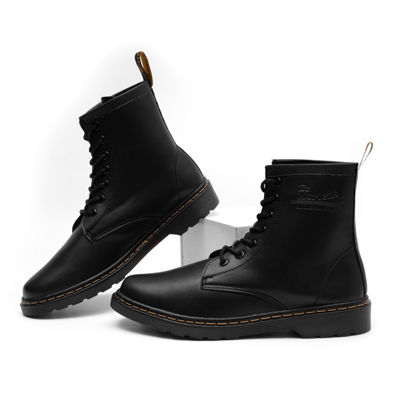 Giầy bốt da Dr-Martens Đen và Nâu cổ cao nam đẹp cao cấp,giầy đốc thời trang hot trên hiện nay,chữ dập vân nổi,đế kếp si
