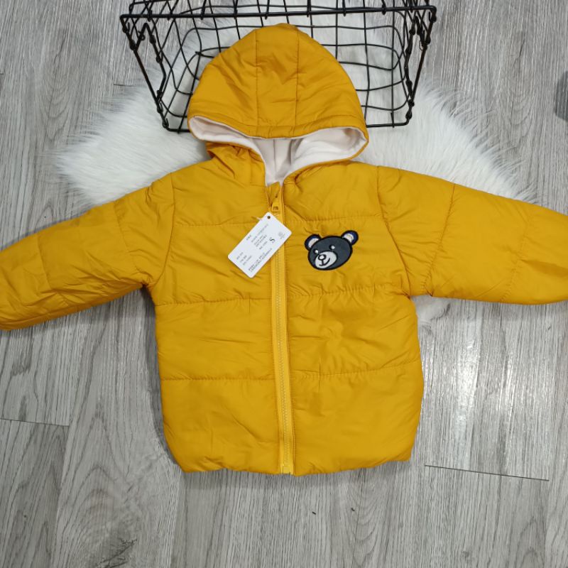 Áo phao LÔNG Gấu siêu ấm cho bé