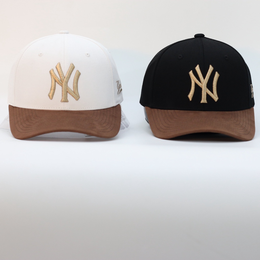 Mũ nón lưỡi trai M L B chất vải cotton Hàn Quốc cao cấp, nón kết Unissex màu đen logo thêu