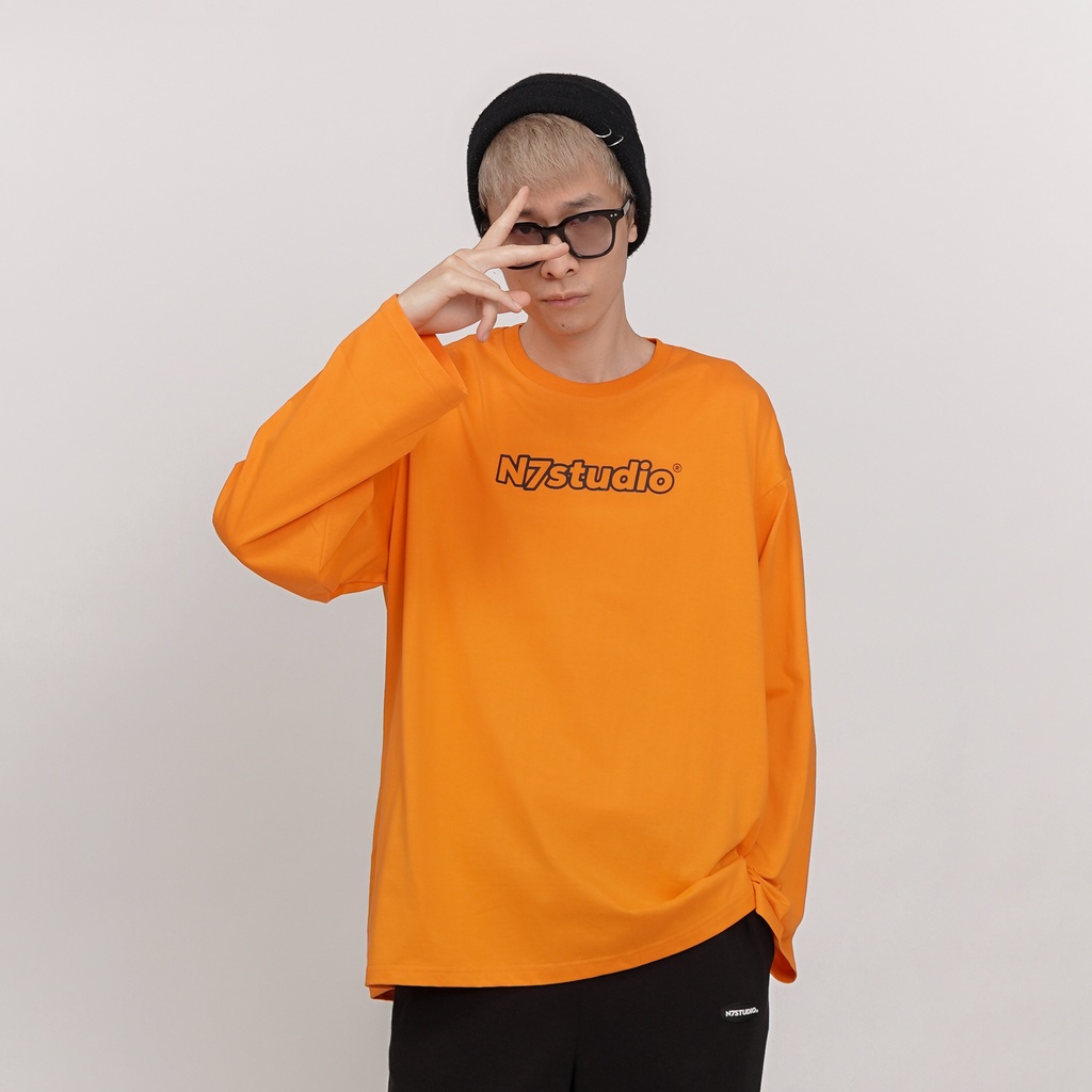 Áo thun dài tay N7 Studio Long Sleeve basic nam nữ form rộng Local Brand