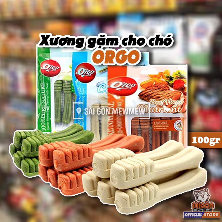 Xương gặm ORGO cho cún 100gr