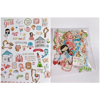 Sticker all girl cắt sẵn trang trí Love box,scrapbook và khung ảnh nổi (Die Cut)