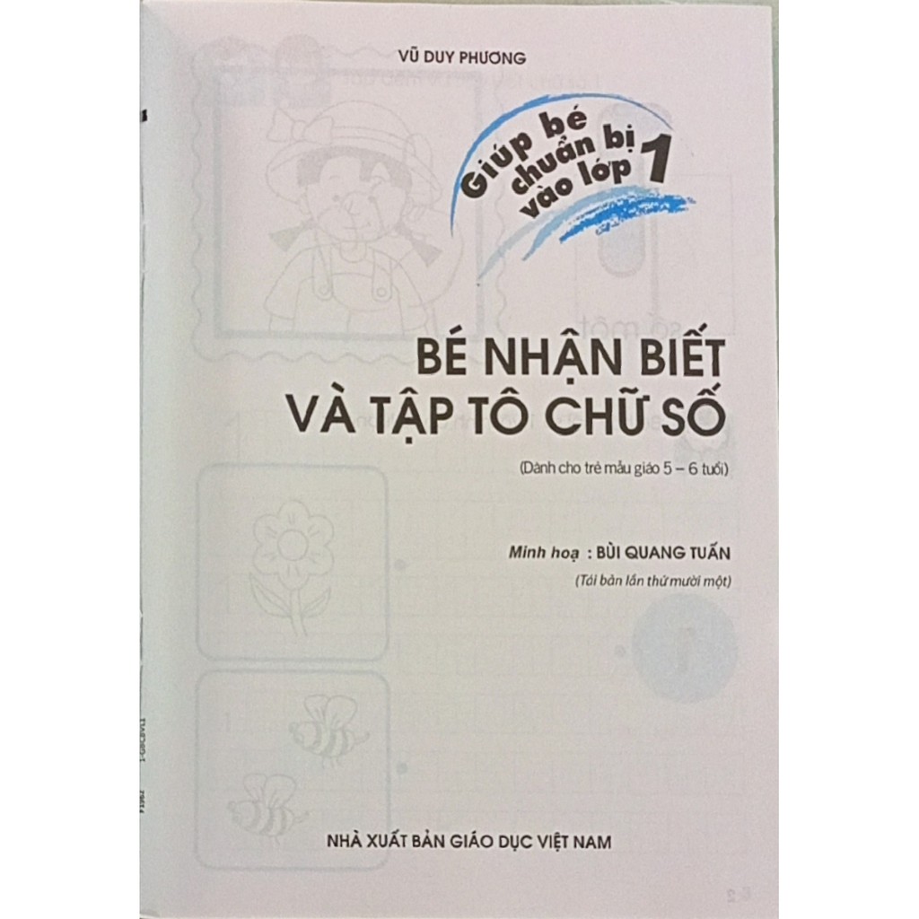 Sách - Bé nhận biết và tập tô chữ số - Vũ Duy Phương