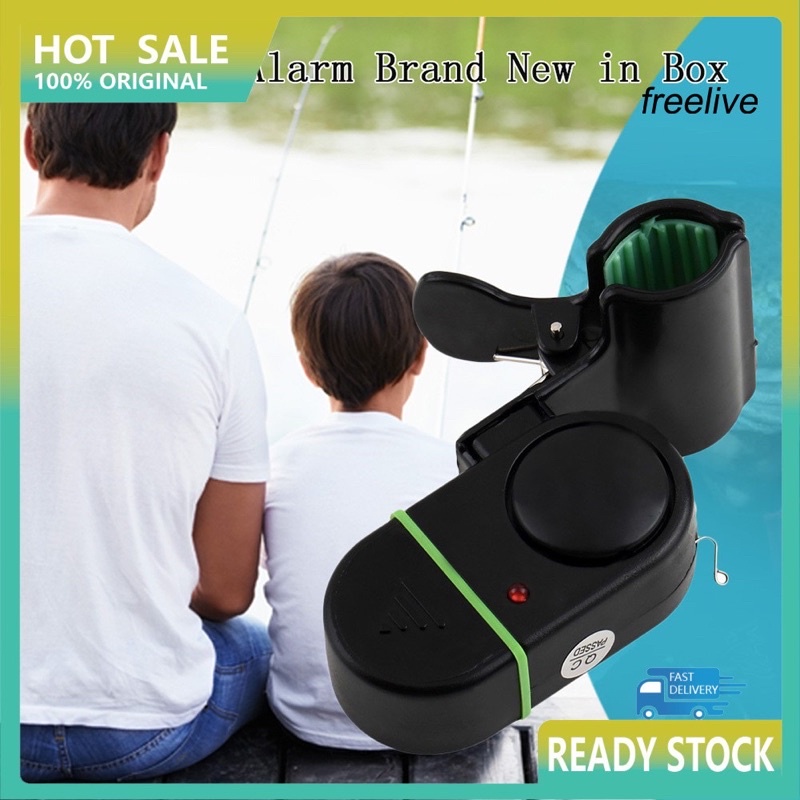 Chuông báo cá điện tử gắn đèn LED báo động cá cắn câu cho cần thủ