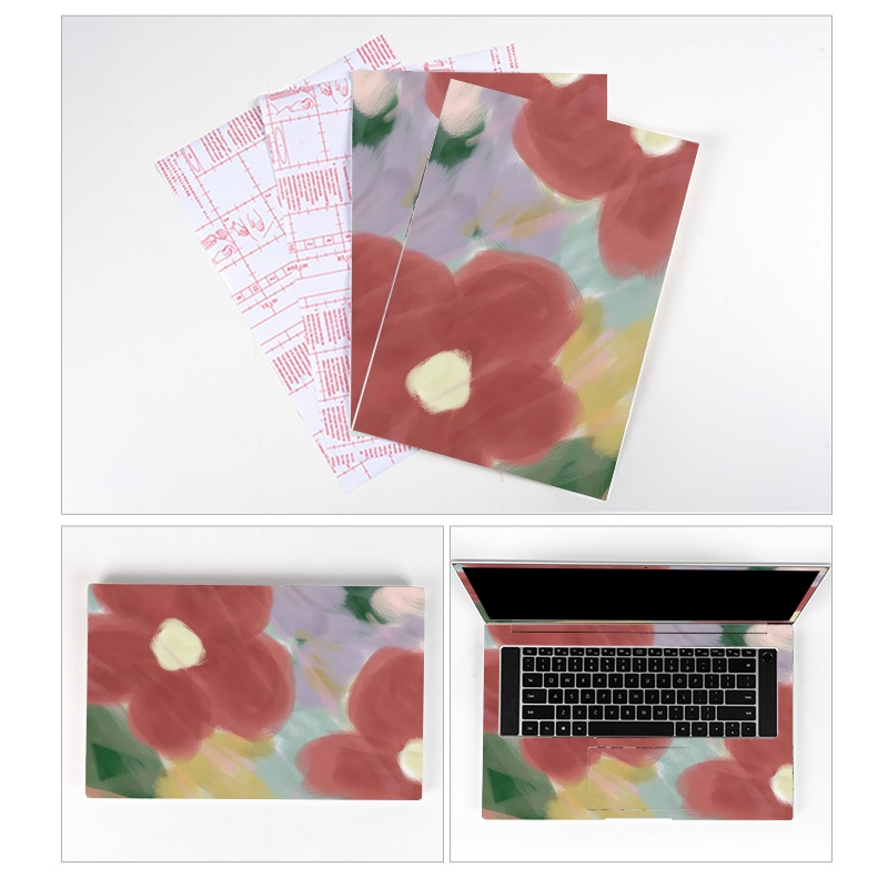 DIY laptop sticker cute waterproof and no glue 12-17 inch notebook