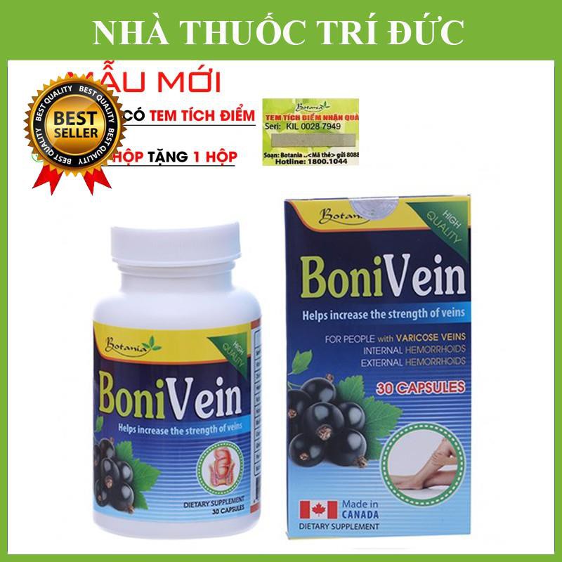 BONIVEIN nhập khẩu chính hãng -phòng ngừa suy giãn tĩnh mạch, trĩ (Hộp 60 viên)