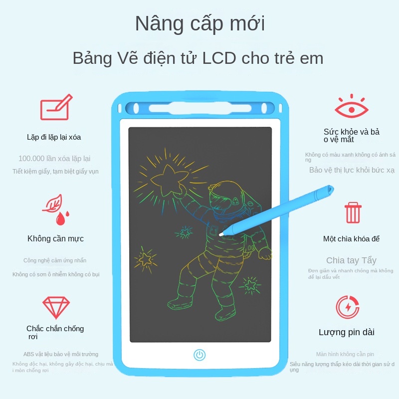 Bảng điều khiển LCD Bảng điện tử trẻ em đồ chơi trẻ em 6,0 inch ttd322