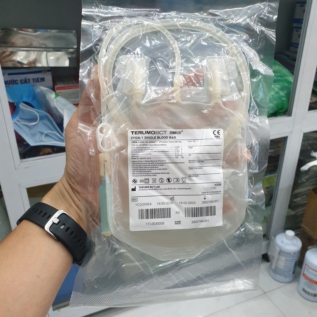 TÚI ĐỰNG MÁU TERUMO 250ML 001