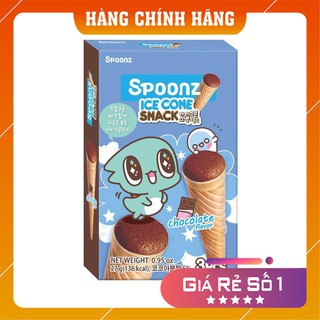 Bánh Xốp Spoonz Snack Ice Cone Vị Socola 27g