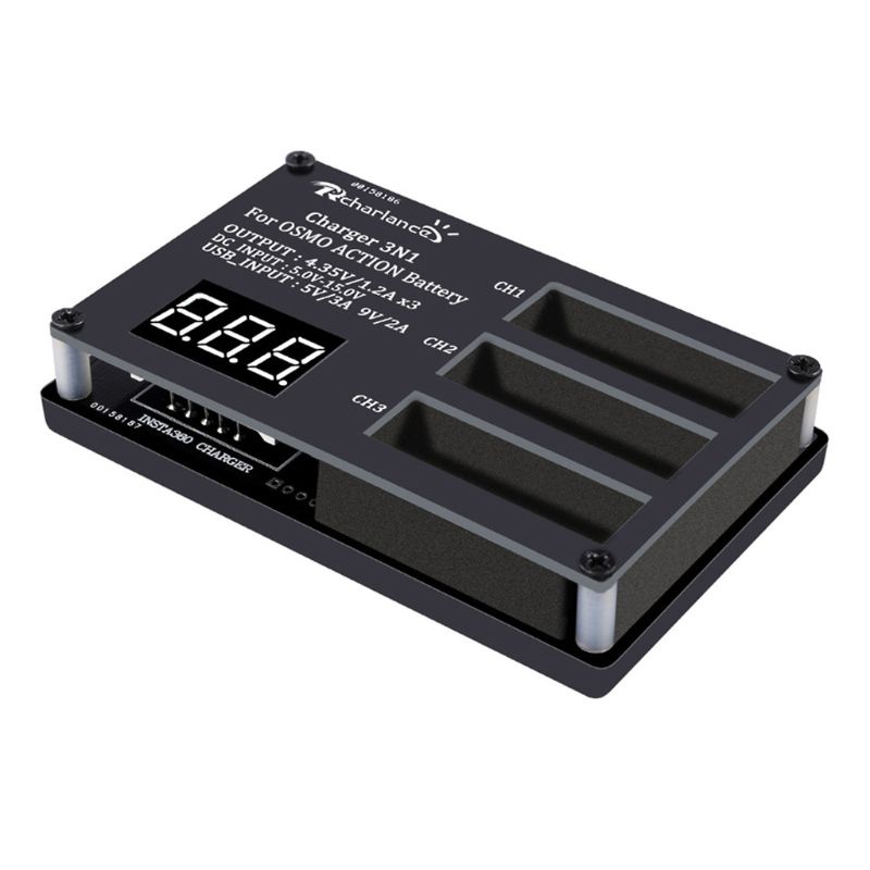 Bộ Chia 3 Cổng Sạc USB Mini Siêu Bền Tiện Dụng Cho Camera Thể Thao