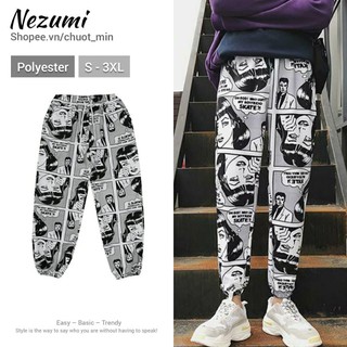 (Sẵn) Quần jogger manga comic ulzzang unisex nam nữ