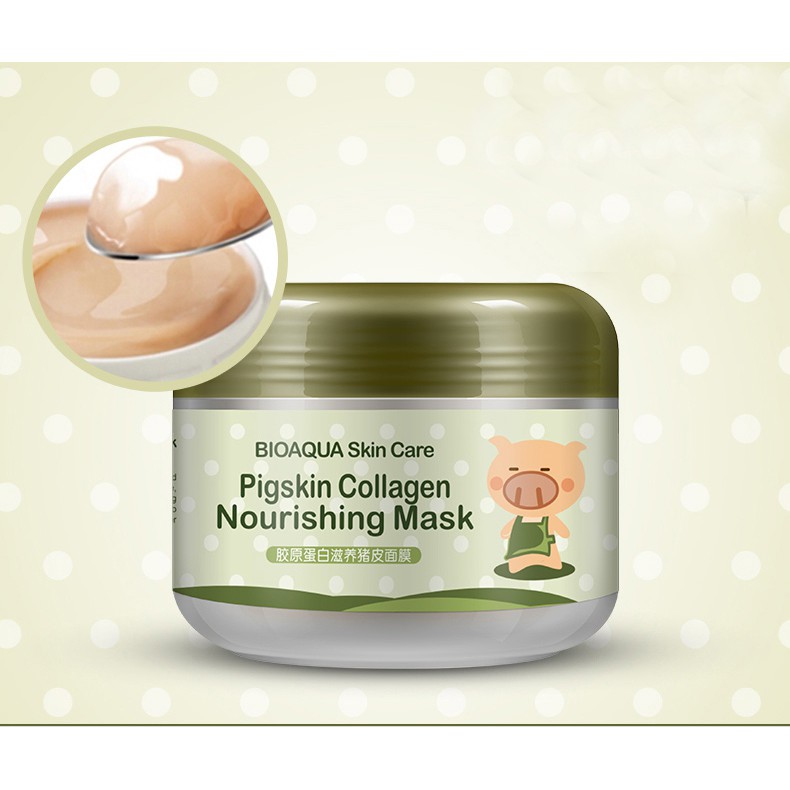 [RẺ VÔ ĐỊCH] Mặt nạ ngủ dưỡng da cấp ẩm thải độc collagen bì heo Pigskin Collagen Mask