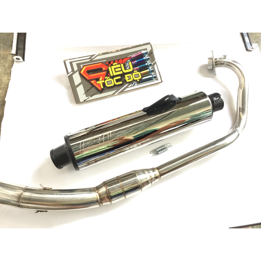 Pô Tăng CBR ĐẦU ĐEN FULL CỔ BẦU HƠI INOX GẮN NHIỀU LOẠI XE