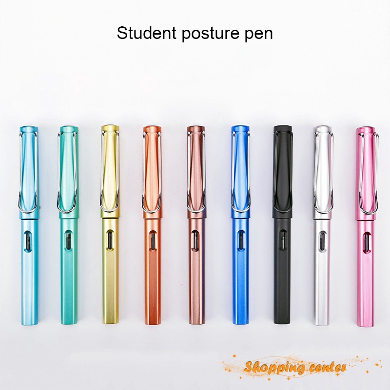 COD Fountain Pen Colorful Extra Fine Nib 0.38mm/0.5mm Metal Pen Gift School Office Stationery