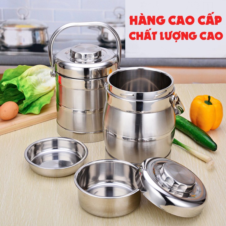 Cặp Lồng Inox Cao Cấp, Giữ nóng 12h, Tiên Lợi Cho Gia Đình