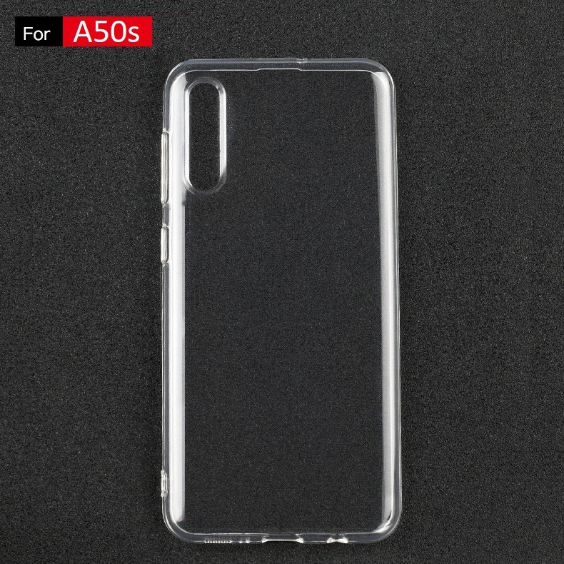 Ốp lưng silicone dẻo trong suốt cho Samsung Galaxy A50s/A40s/A30s/A21s/A20s/A10s/A02s/A20/A11/A10/A01 siêu mỏng 0.5 mm