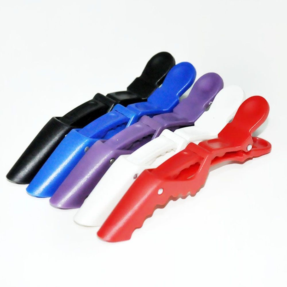 Set 6 kẹp tóc cá sấu nhiều màu sắc dùng trong các tiệm làm tóc