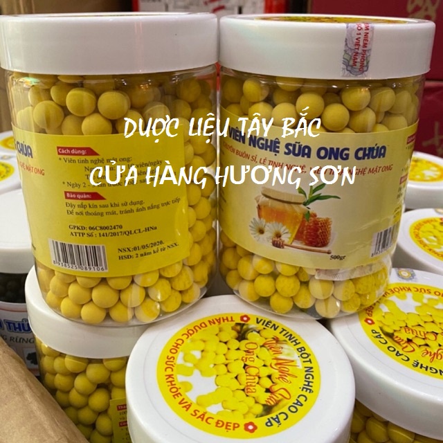 VIÊN TINH BỘT NGHỆ SỮA ONG CHÚA CAO CẤP CHÍNH HÃNG - GIẢM CÂN