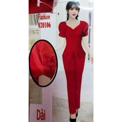Bộ cánh tiên quần dài vải đũi xước