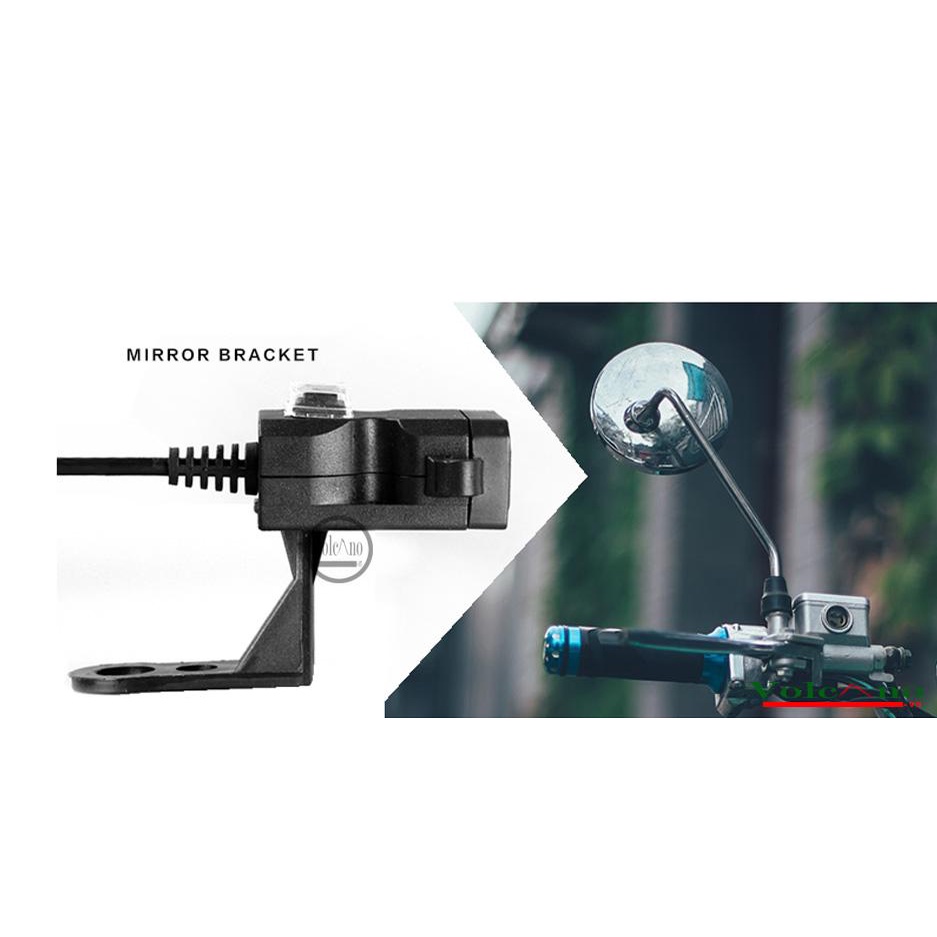 Sạc điện thoại trên xe máy 2 cổng chống nước