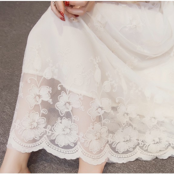 Váy ren cao cấp dáng dài DX09 (sẵn hàng) | BigBuy360 - bigbuy360.vn