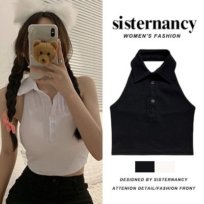 Áo cổ Polo màu sắc trơn quyến rũ cho nữ COZOK