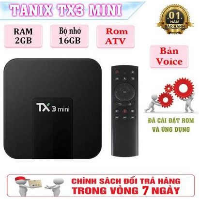 Android Tivi Box Tanix TX3 Mini - Ram 2GB, Rom 16GB, Android 8.0 - Bluetooth 4.0 ( Giá Hủy Diệt )