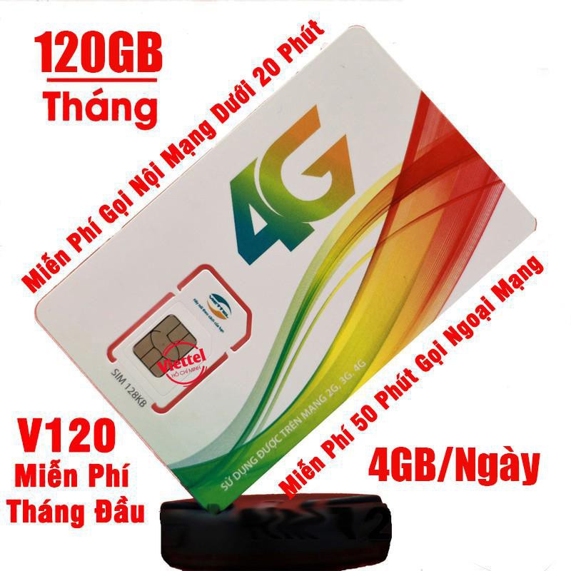 Sim 4G Viettel trọn gói 3 tháng 30GB/tháng không cần nạp tiền