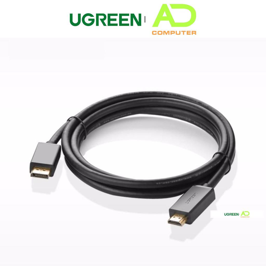 Dây cáp DisplayPort sang HDMI hỗ trợ phân giải 1920x1200 UGREEN DP101 - Hàng phân phối chính hãng - Bảo hành 18 tháng