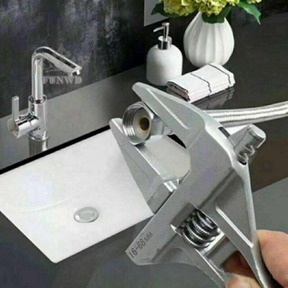 Adjustable Spanner Reliable Tool Silver Dismounting Installing Short handle Wrench Wide Jaw Opening High quality