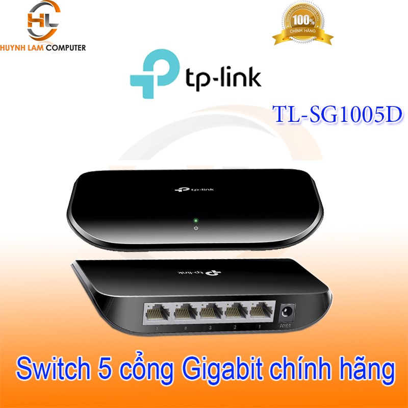 Switch 5 cổng Gigabit TPLink TL- SG1005D 5x cổng RJ45 10/100/1000 Mbps FPT phân phối