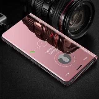 Ốp Điện Thoại Nắp Gập Tráng Gương Thông Minh Cho Huawei P30 Lite P20 Pro Y5 2019 Y9 Prime
