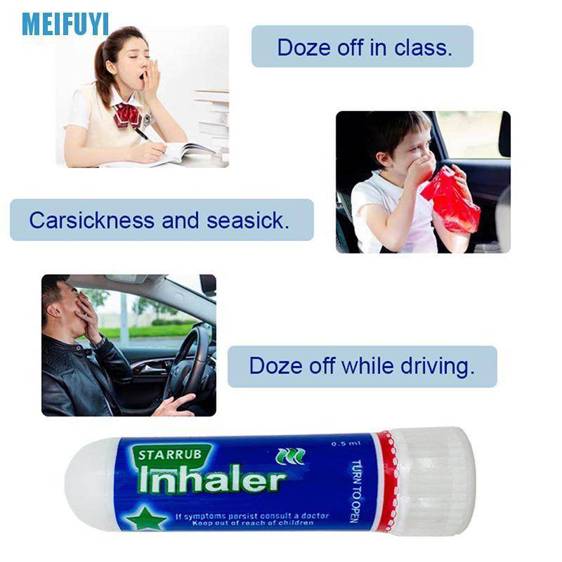 [Hàng mới về] Bộ 5 ống tinh dầu hít mũi Starrub giảm tình trạng kích ứng mũi bằng thảo dược tự nhiên 439v