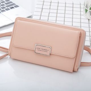 (SALE) Bóp Ví Nữ Dự Tiệc Hồng Pastel Cầm Tay Sang Trọng Có Dây Đeo Chéo VG3 - Thời Trang Mùa Hè Đi Làm Đi Chơi