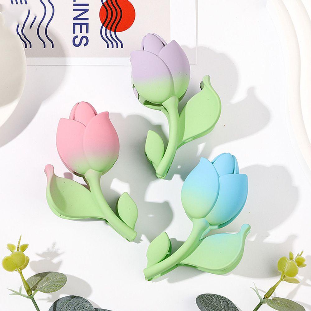 Kẹp Tóc Móng Vuốt Hình Hoa Tulip Kiểu Pháp Ngọt Ngào Dễ Thương Cho Bạn Gái