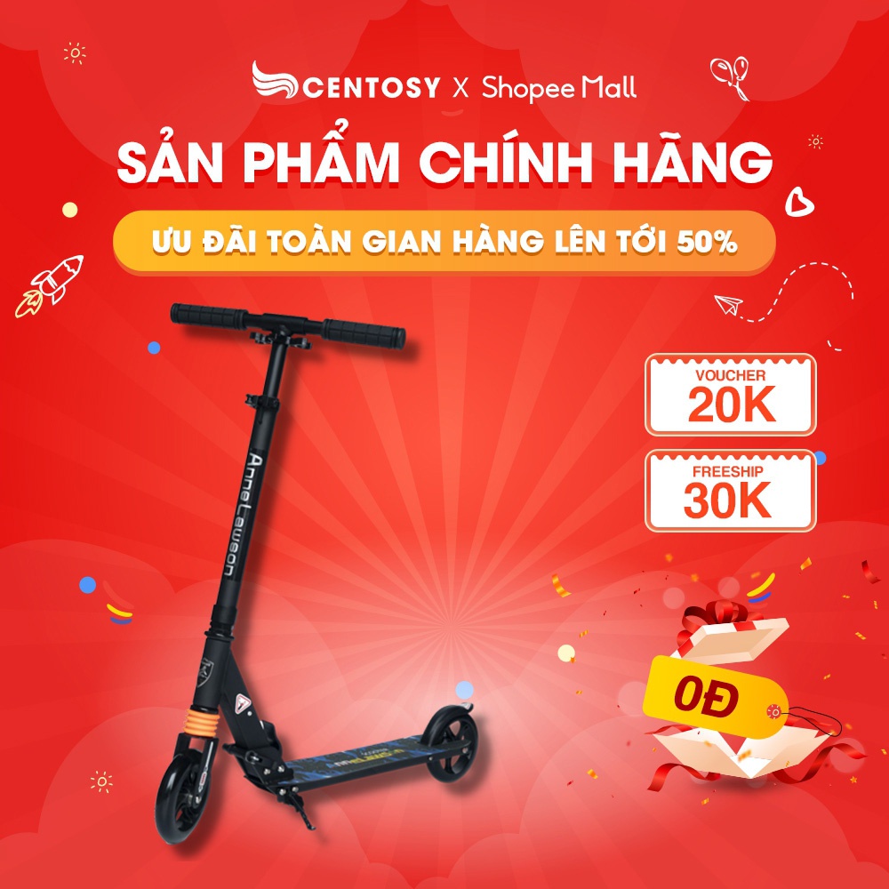 Xe Trượt Scooter Người Lớn Cao Cấp - Centosy Scooter C3 - Màu Sắc Nổi Bật, Gấp Gọn Tiện Lợi