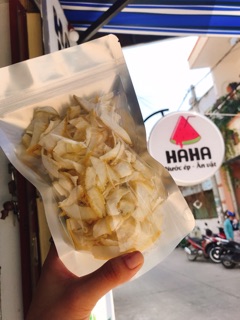 mứt vỏ bưởi sấy 100gram 20k