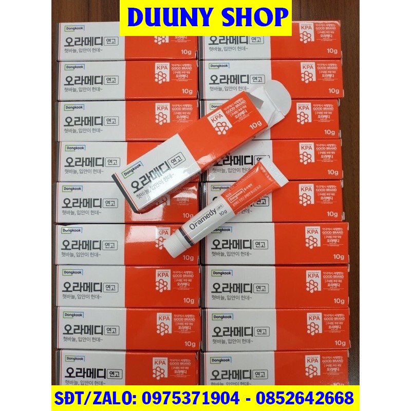 Kem/Gel bôi nhiệt miệng Oramedy Hàn Quốc tuýp 10g