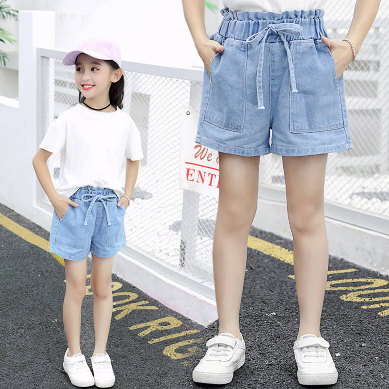 Quần Short Denim Cho Bé Gái