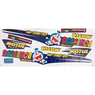 Tem xe Wave chế Doraemon