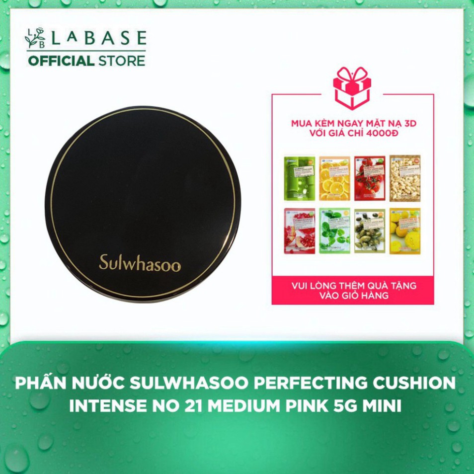 Phấn Nước Sulwhasoo Perfecting Cushion Intense No 21 Medium Pink 5g (Mini) TR56